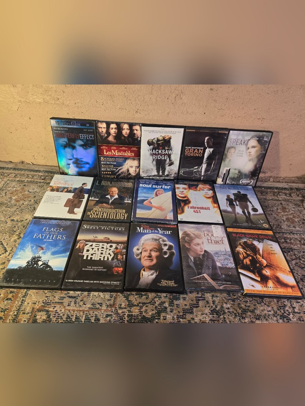 Lot Of 15 Movies Drama Genre: Zero Dark Thirty, Butterfly Effect, The Blind Side